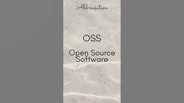 OSS   Open-Source Software
