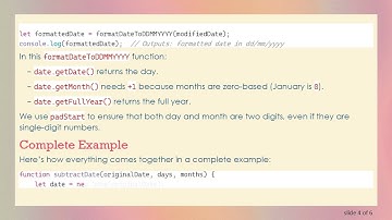 How to Format JavaScript Date Results to dd/mm/yyyy After Subtracting Days and Months