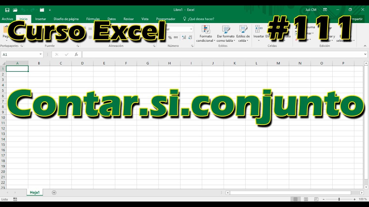 CURSO EXCEL [111] FÓRMULA CONTAR.SI.CONJUNTO 💊🔢 ️⚪️ - 2023 - YouTube