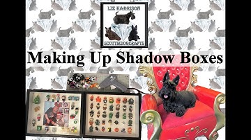 Shadow Box Making | What to do with The Countdown Halloween Figures | Last Years Advent Calendar