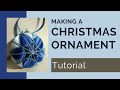 Blue Star No Sew Fabric Christmas Ornament Tutorial