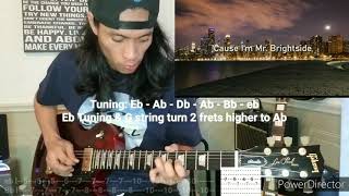 Mr. Brightside - The Killers The Easiest Way To Play It Guitar Lesson With Tabs Lyrics