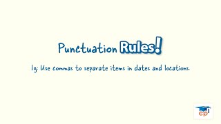 1g: Commas used with dates and locations
