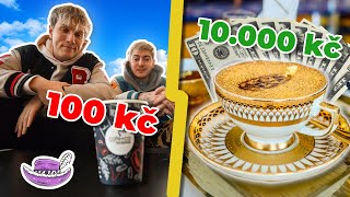 100 KČ VS 10.000 KČ NEJDRAŽŠÍ KÁVA V ČR?!!