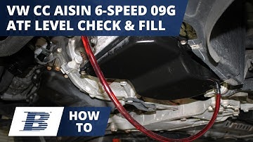 How To Check and Fill VW CC Transmission Fluid aka VW CC ATF Level Aisin 6 Speed 09G