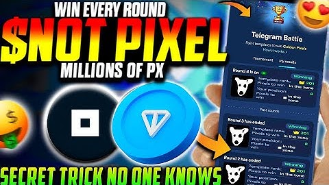 NOT PIXEL Telegram Battle Winning Trick 😍| How To Win Every Round In Not Pixel Telegram Pixel Battle