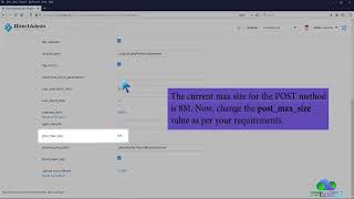 How to Increase PHP's post max size value using CloudLinux Selector in DirectAdmin