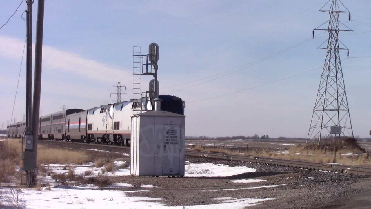 Amtrak 48 East Galesburg, IL 12/22/16 YouTube