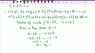 Co ordinate geometry : - ( Circle through intersection of two circles ; Solving problems ) - 76.