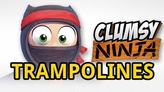 Clumsy Ninja Training - Trampoline screenshot 2