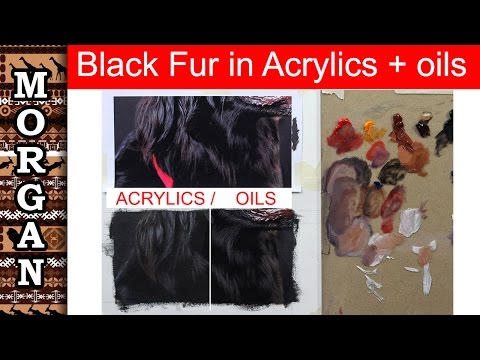 How to Paint Fur in Acrylics and Oils acrylic painting for beginners  Wildlife art Jason Morgan