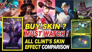 Clint Skin Comparison Shadow Omen New Skin Skill Effect Mobile Legends