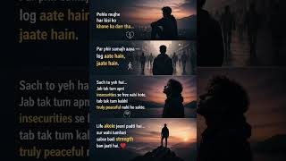 Insecurity Kills Peace💯​|#AloneButStrong #LifeTruth #EmotionalReel #youtubeshorts #emotional #shorts