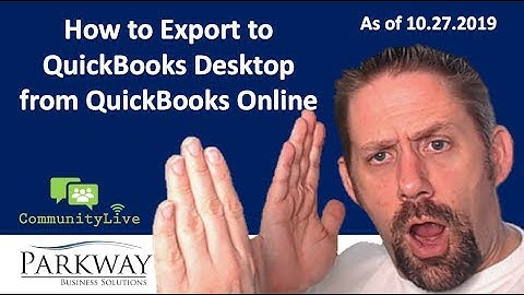 How to Export to QuickBooks Desktop from QuickBooks Online