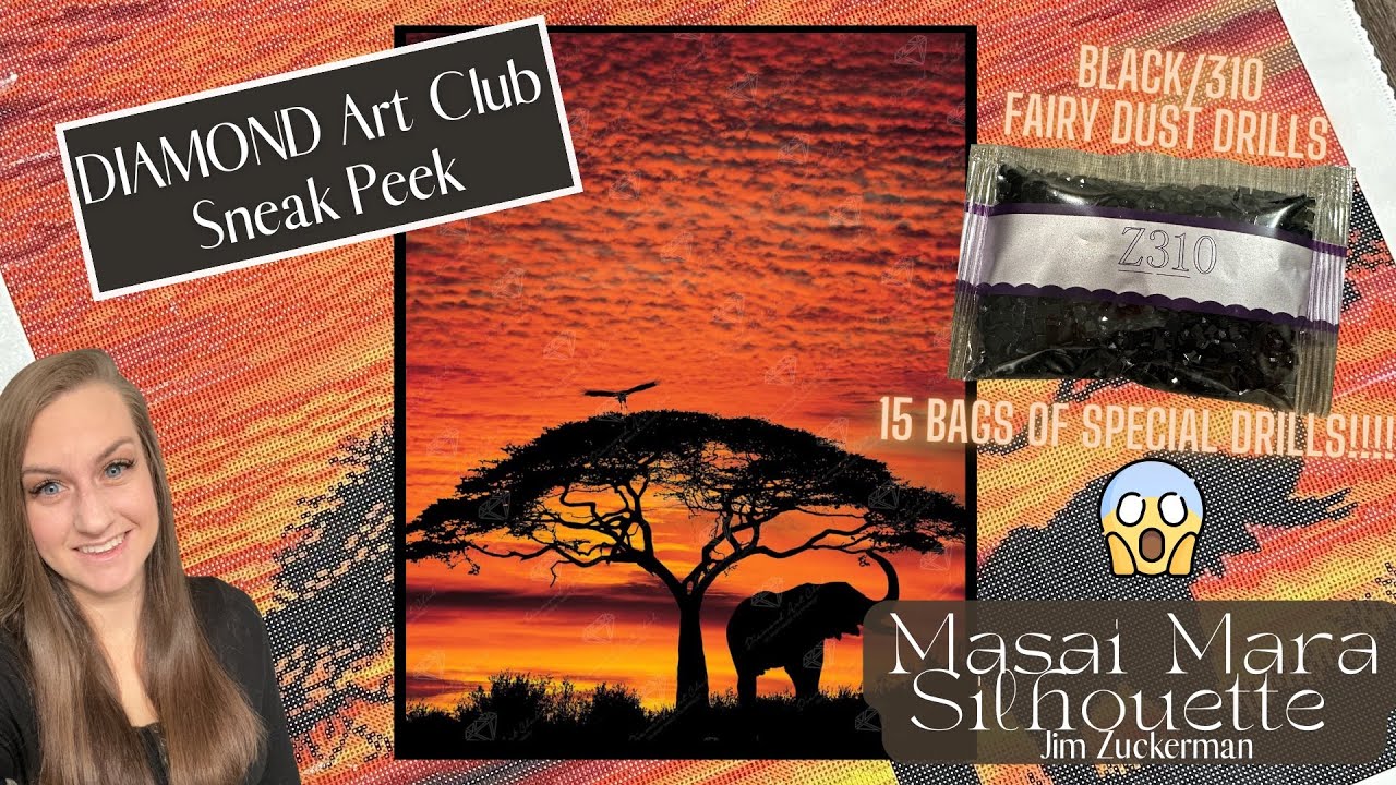 Diamond Art Club Sneak Peek! “Masai Mara Silhouette” by Jim Zuckerman