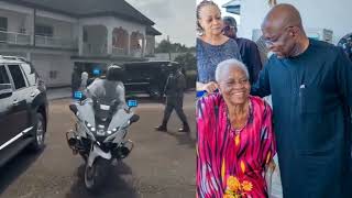 GOV OTTI'S SURPRISE VISIT TO  LATE SAM MBAKWE'S WIFE .....