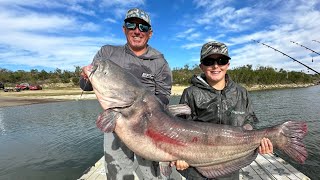 We Caught a Record Breaking Monster Blue Catfish (Cast & Blast)