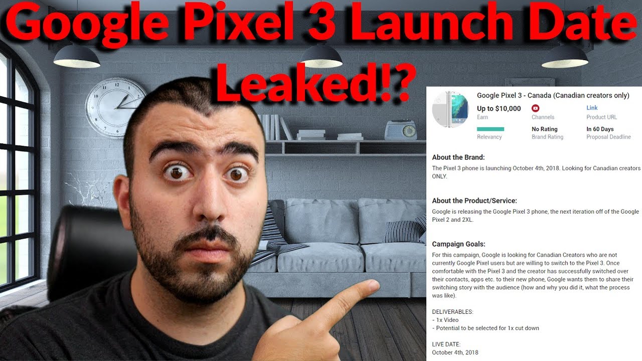 Google Pixel 3 Launch Date Leaked by Google! - YouTube Tech Guy