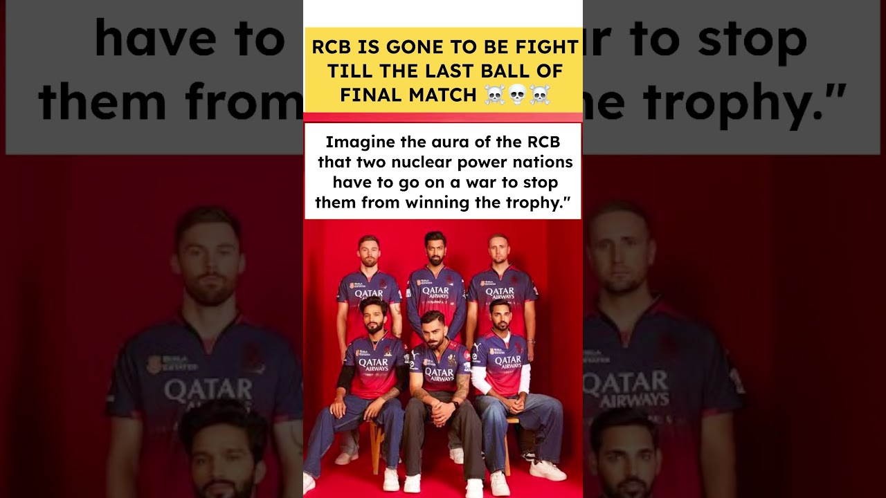 RCB is in Big trouble 👿 