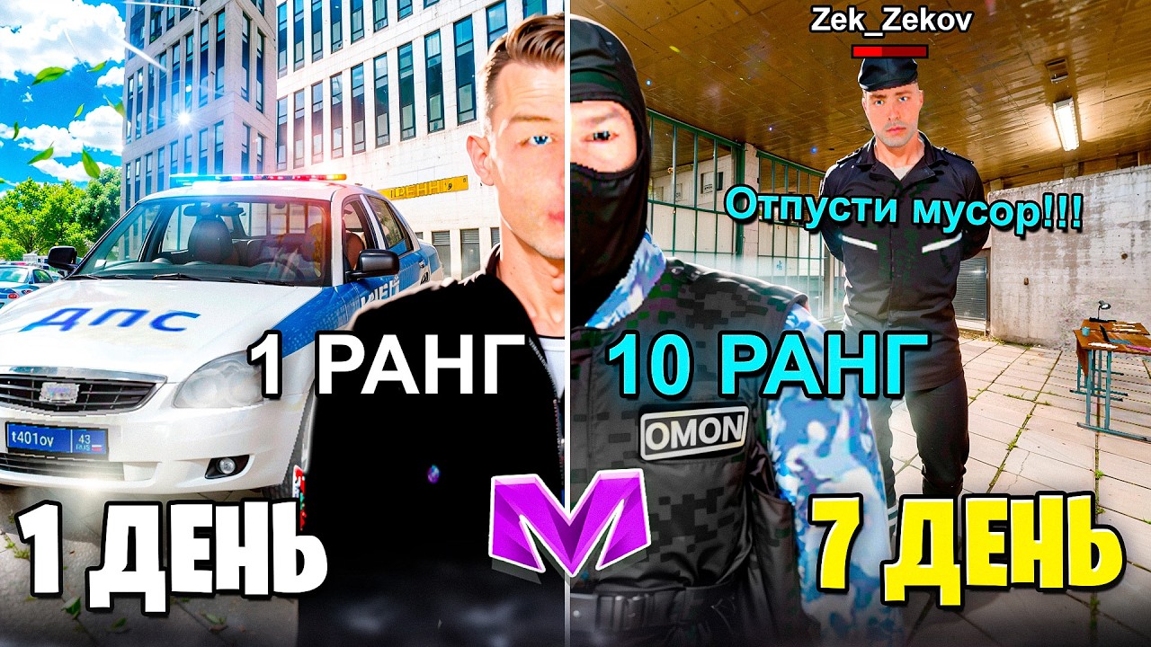 7 ДНЕЙ в МВД с НУЛЯ на МАТРЕШКА РП! (CRMP MOBILE)