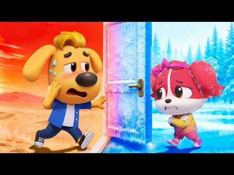 Hot vs. Cold🧊♨️ | New Labrador Series | Cartoon | Police Chief Labrador | BabyBus English