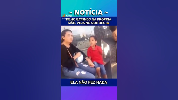 Filho batendo na  mãe