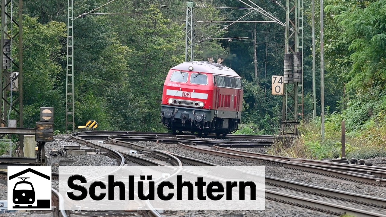 4 Stunden am Bahnhof Schlüchtern [Bahnbetrieb im Kinzigtal]
