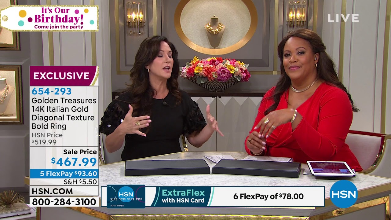 Golden Treasures 14K Italian Gold Diagonal Texture Bold ...