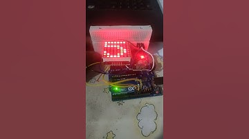Test Single LED Matrix and DS1307 Arduino flip clock #shorts #arduinoshorts #arduino