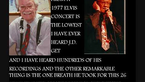 J.D. SUMNERS LOWEST NOTE