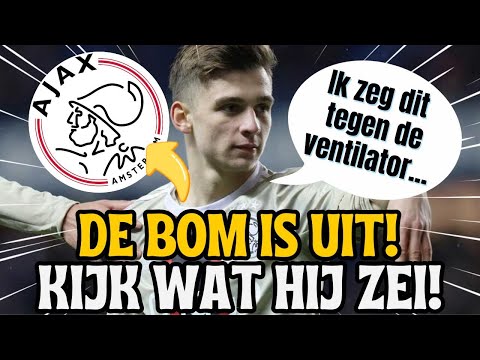 KIJK HIERNAAR! OPEN HET SPEL! KIJK WAT HIJ ZEI! HET VERRASTE IEDEREEN! LAATSTE AJAX-NIEUWS