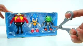 Unboxing Sonic The Hedgehog Multipack Figure Collection | ASMR Sonic EXE and Mecha Sonic Review