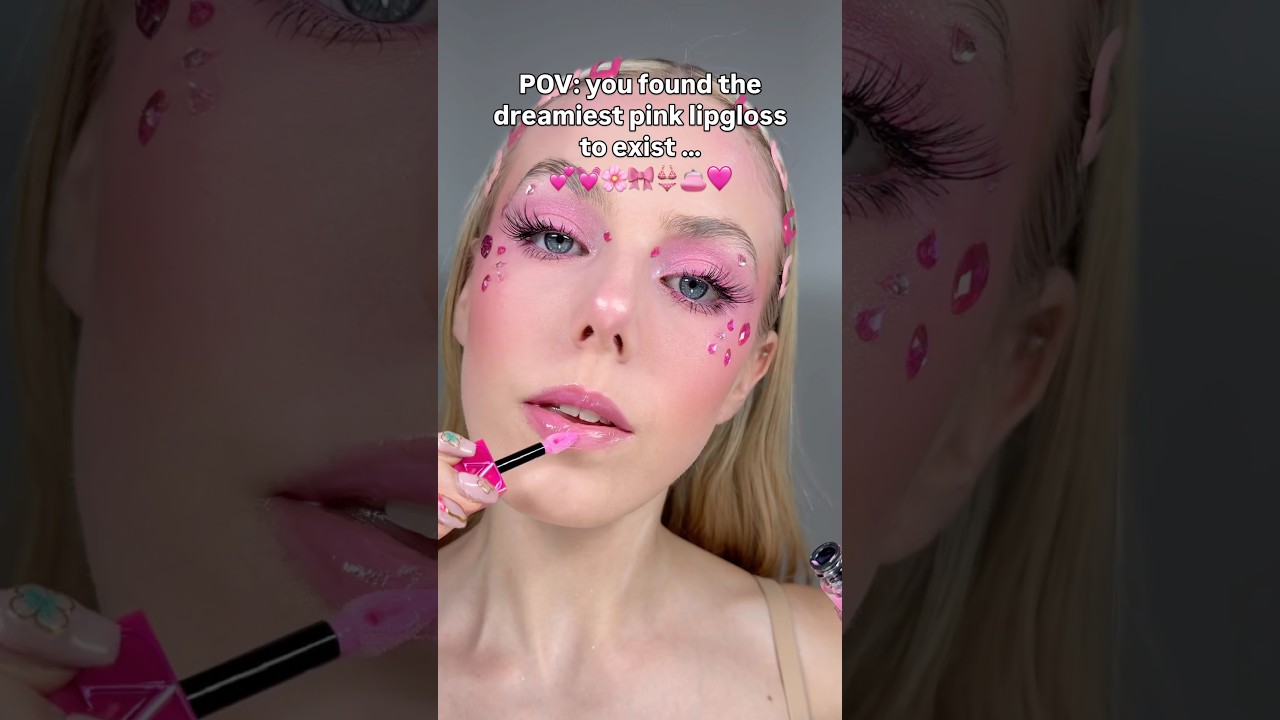 The dreamiest PINK lipgloss 💕💞💗 