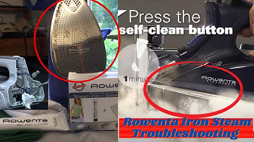 How to Clen a Iron : Rowenta Iron How to use  - Cast iron Clener Video