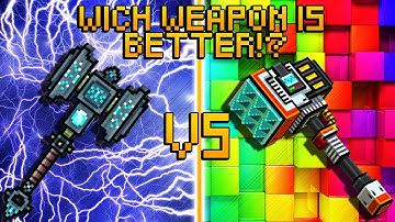 Runic Hammer VS Jet Tenderizer - Pixel Gun 3D