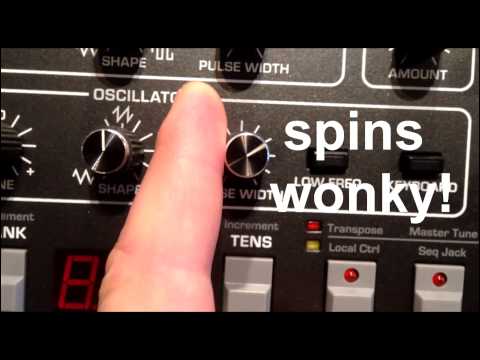 Sequential Prophet 6 knob issue - not spinning straight short demo