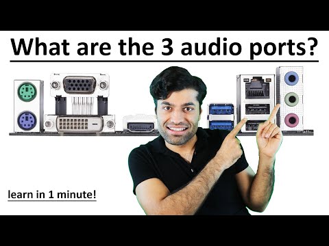 What are the 3 audio ports on my PC