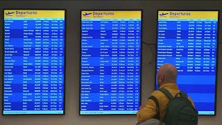 Reduced air traffic starting tomorrow