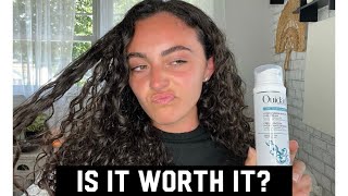 ouidad curly hair routine first impression