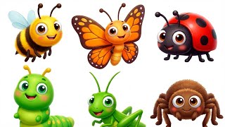 Insects for Toddlers 🐛 | Preschool Learning | Fun Bug Facts for Kids