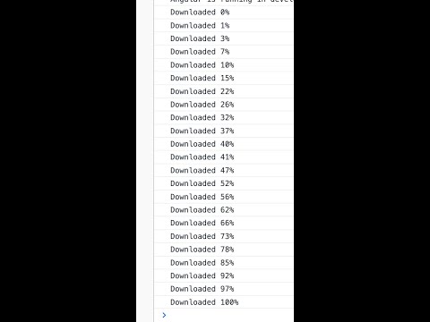 How to show downloaded percentage while downloading the file in ionic angular app. #ionic #angular