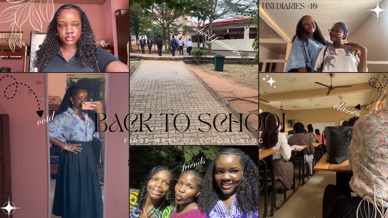 UNI DIARIES #10: Back to School Vlog + few days in school vlog *Nigerian Teen Youtuber*