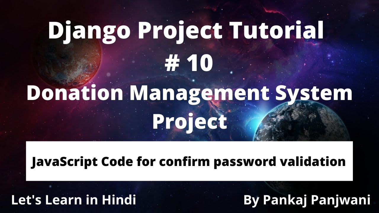 #10 Python Django Project || Donation Management System || Hindi - YouTube