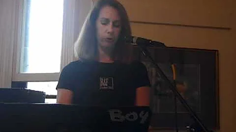 NF (Nancy) Huth reads at the Boston Poet Tea Party