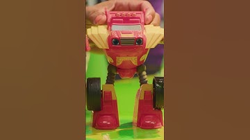 Robot Blaze rescues AJ from the slime mountain! | Toymation #shorts