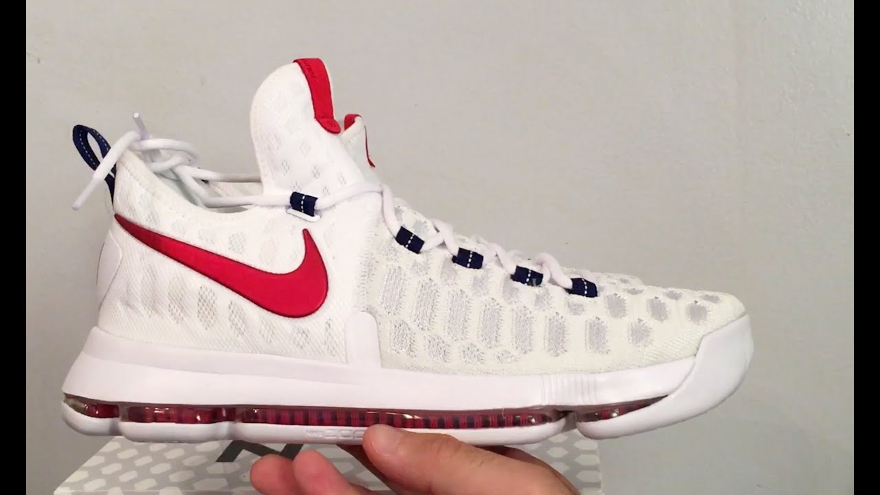 Nike Zoom KD 9 USA Premiere NYC Sneaker Box Kevin Durant Autograph
