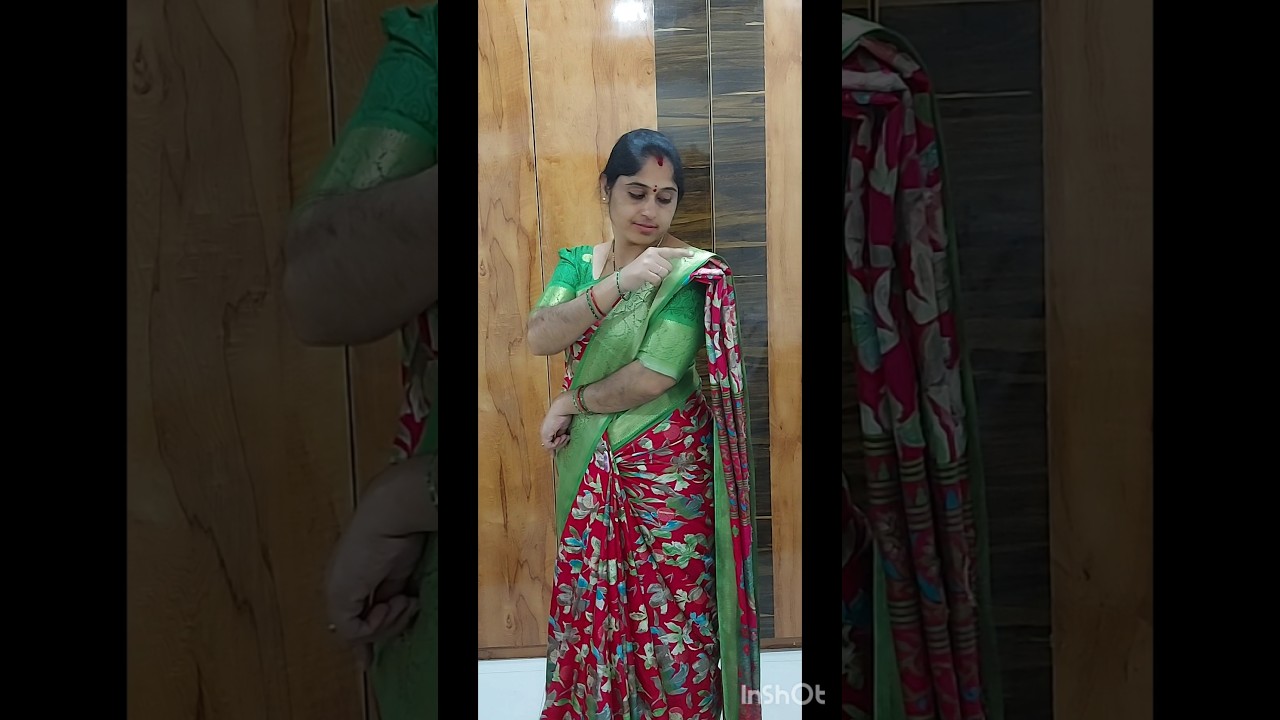 try this idea 👌👌👌#సారి folding#yoytubeshorts #shortvideo #tips #youtubetips #sari