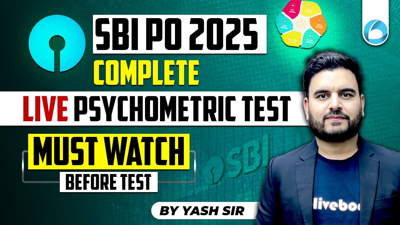 SBI PO Psychometric Test Questions 2025 | Must Watch Before Test | SBI PO Interview 2025