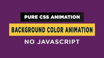 Pure CSS Background color Animation