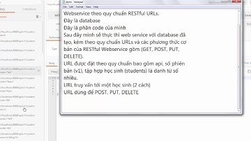 Demo RESTful Web Service API - Công nghệ hiện đại - TVT Group